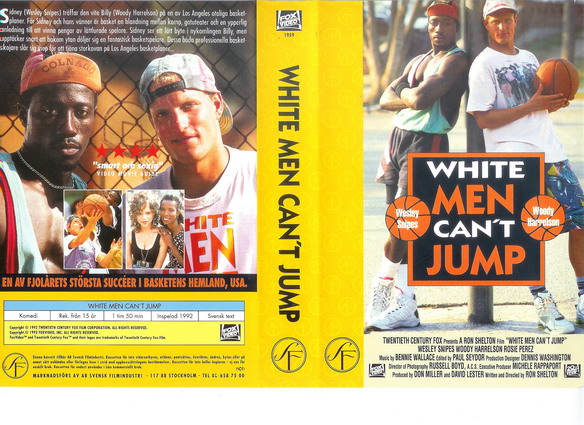 WHITE MEN CAN'T JUMP (vhs-omslag)